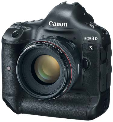 Canon EOS 1D X professional DSLR, front view