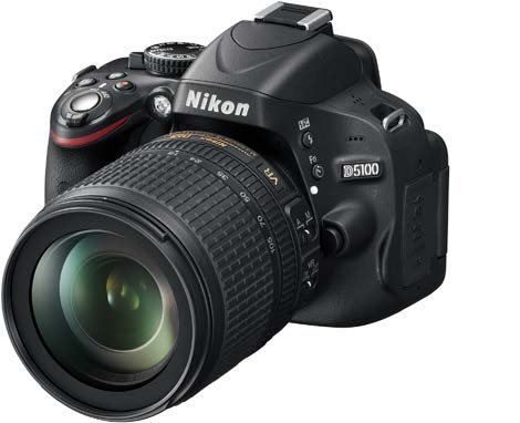 Nikon D5100 articulated tilt-and-swivel rear LCD screen